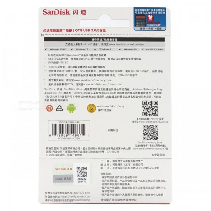 PK USB Sandisk OTG IP IX30N-032G-PN6NN 3.0 32G