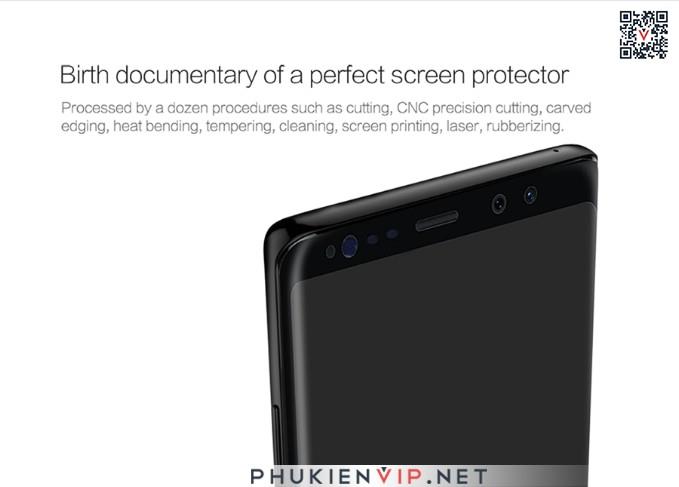 PK Dán cường lực SamsungA8+ Nillkin Full 3D cứng CP+