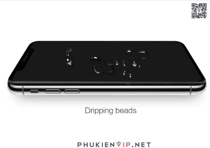 PK Dán cường lực iPhone X đen Nillkin 3D Full cứng Cp+