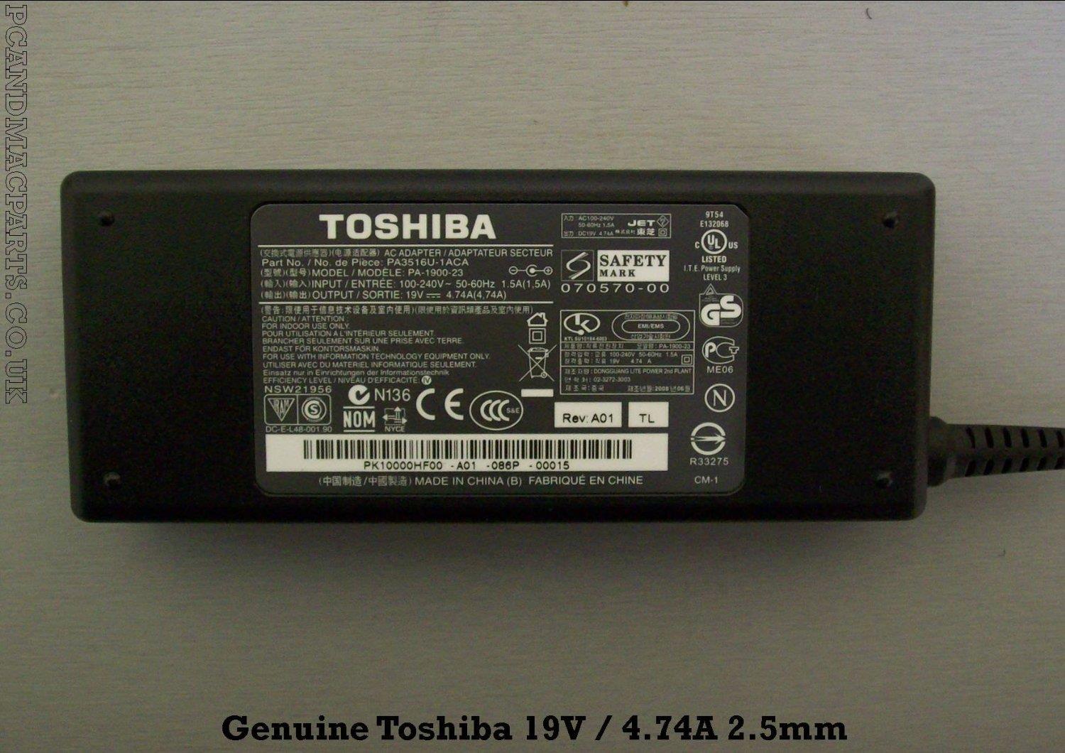 PK Sạc Laptop Toshiba 19V 4.74A