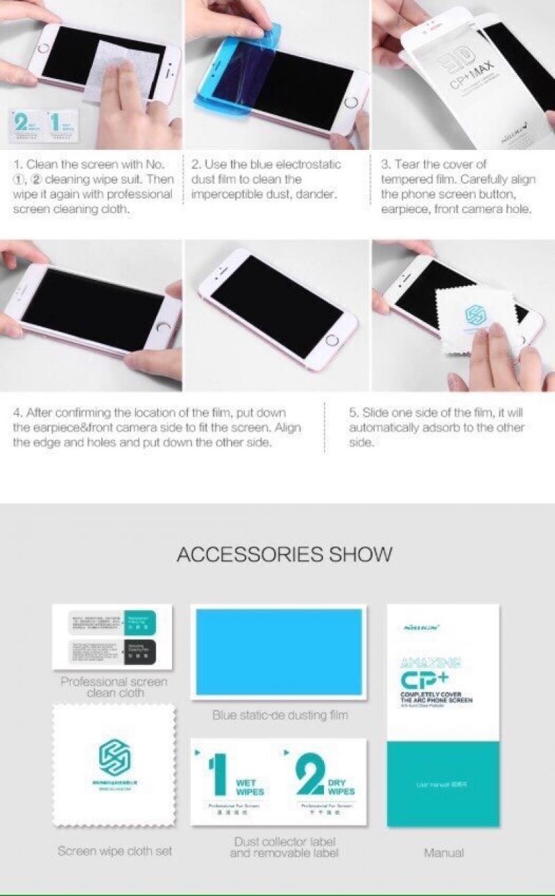 PK Dán cường lực iPhone 6 Plus đen Baseus chống nhìn trộm Full dẻo