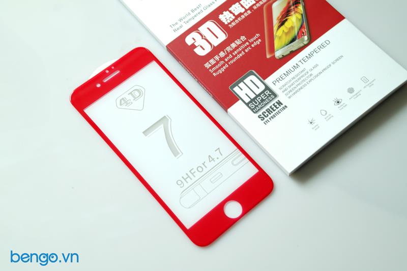 PK Dán Cường Lực iPhone 7 trắng 4D Full