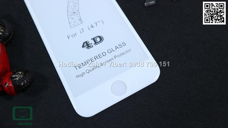PK Dán Cường Lực iPhone 7 trắng 4D Full