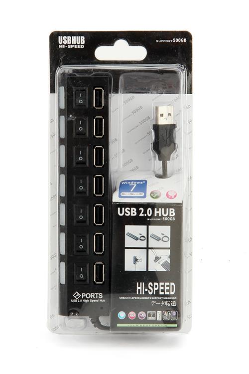 PK Hub USB 1 ra 7 có công tắc