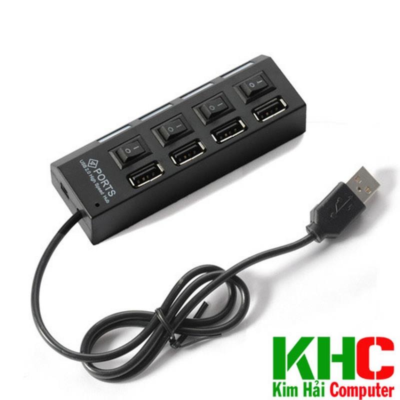 PK Hub USB 1 ra 4 có công tắc