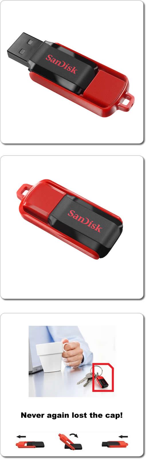 PK USB SanDisk Z33-008G-B35 Cruzer Fit 8G