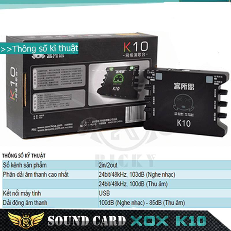 PK Sound Card Livestream K10