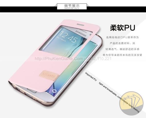 PK Bao Da Samsung S6 Edge + Usam 